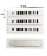EAS AM 58KHz Anti Theft Adhesive Barcode Soft Labels Tag For Supermarket