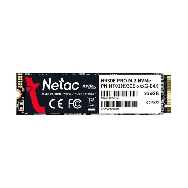 Netac N930E PRO 512GB M.2 2280 NVMe PCIe Gen34 3D MLC/TLC NAND SSD